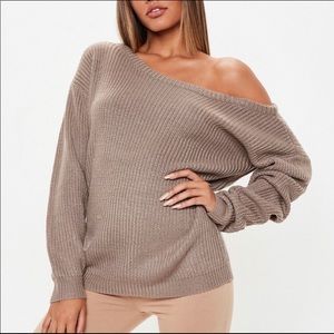 Missguided Off The Shoulder Sweater